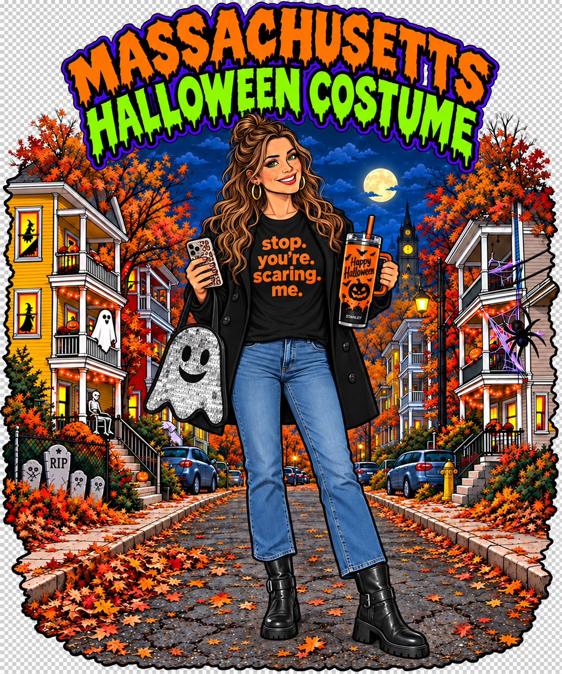 MA Halloween Costume- Girl T-Shirt