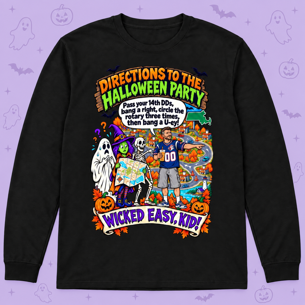 Halloween MA Directions T-Shirt