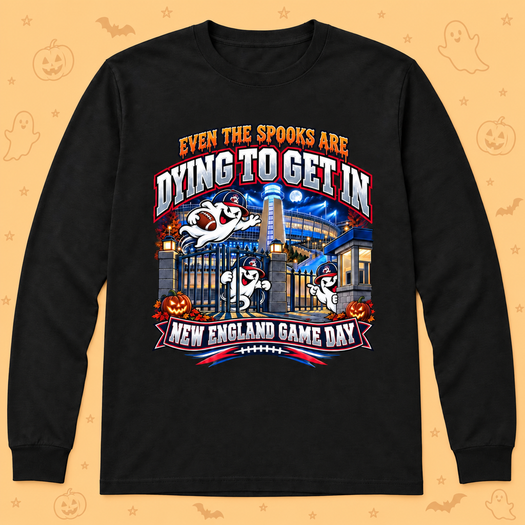 Halloween Football New England Game Day T-Shirt